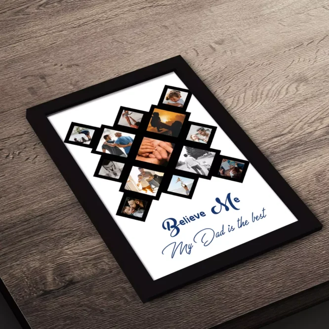Customized My Dad Best Collage Frame - Image 4